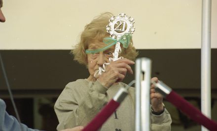 Madge Allsop granted the (21st) key to Palmerston North