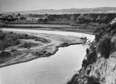 Metal collection from the riverbank, Manawatu River