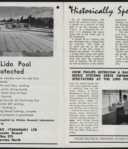 "Palmerston North's Lido" Booklet 3