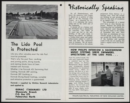 "Palmerston North's Lido" Booklet 3