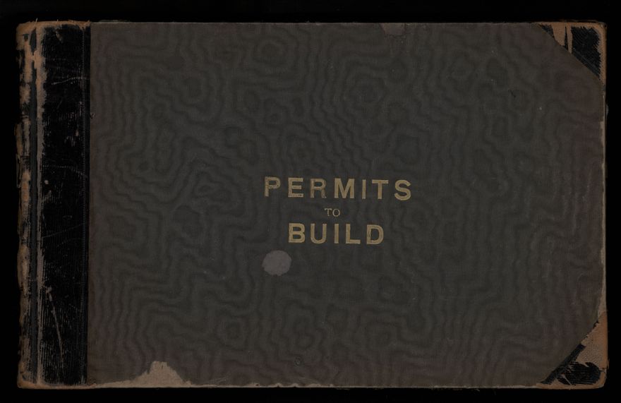 Register of Building Permits 1921-1922