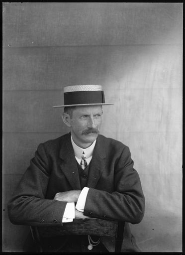 Moustachio'd Man Wearing Hat