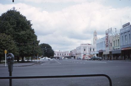 Buildings on the corner of Main Street and the Square, Palmerston North