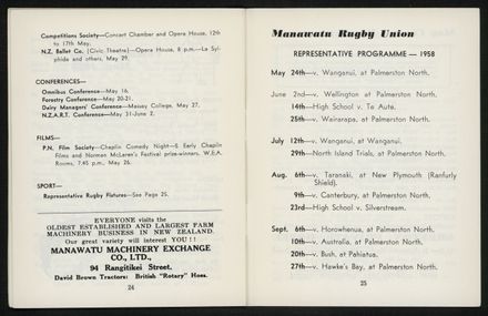 Palmerston North Diary: May 1958 14