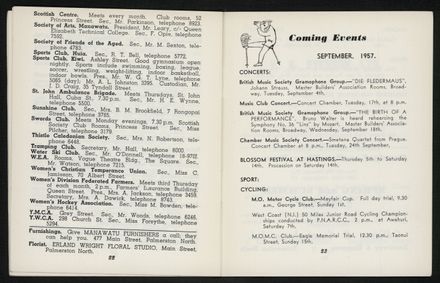 Palmerston North Diary: September 1957 13