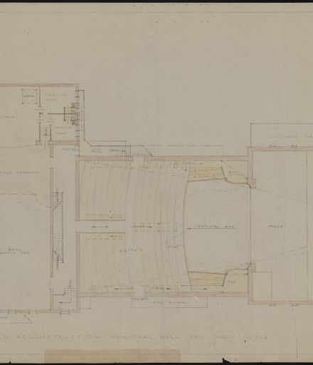 Plan of proposed alterations to Municipal Opera House