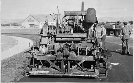 Tar sealing machine at Milson Airport