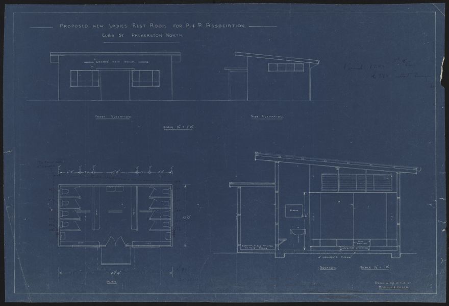 Architectural Plans for A&P Showgrounds, Cuba Street 5