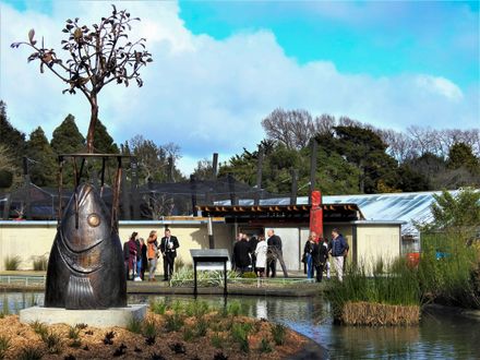 Sculpture - Te Pūatatangi ki Te Ika a Māui, Dawn Chorus on the Fish of Māui