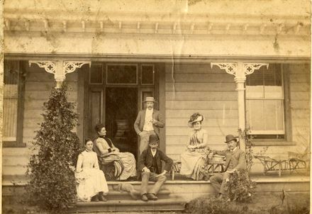 Pascal families at 'Brooklands' homestead, Awahuri