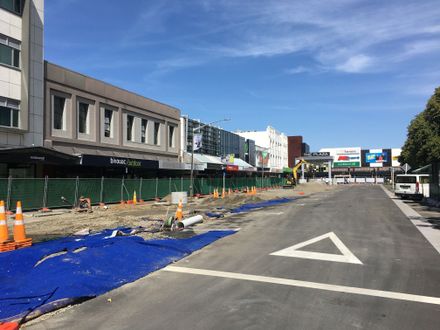 "Streets for People" Construction around The Square