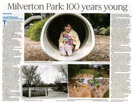 Back Issues:  Milverton Park: 100 years young