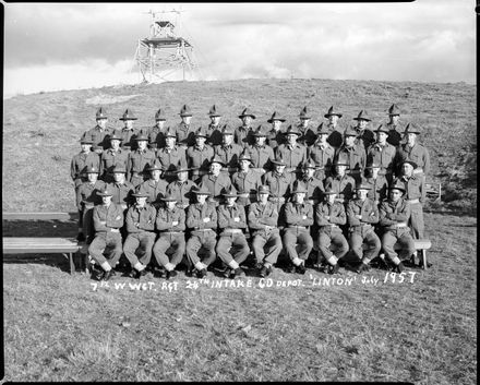 7th Platoon, Wellington West Coast and Taranaki (WWCT) Regiment, 24th Intake, Central District Training Depot, Linton - Resource cover image