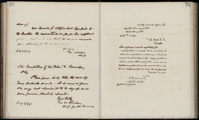 Outwards Correspondence of the Palmerston North Cemetery Trustees, 1898 -1902 48