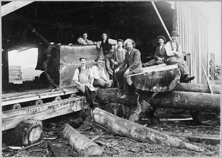 The "Breaking Down Bench" at Climo and Eggers Sawmill, Waituna West
