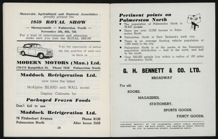 Palmerston North Diary: September 1959 16