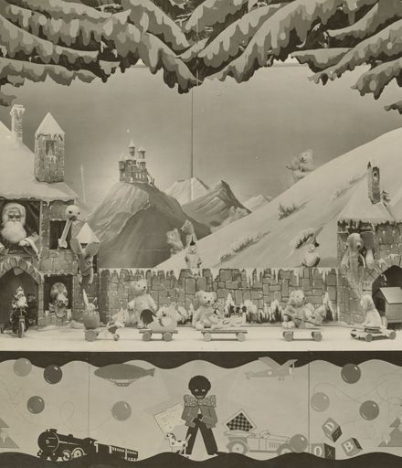 Christmas display at Collinson and Cunninghame department store