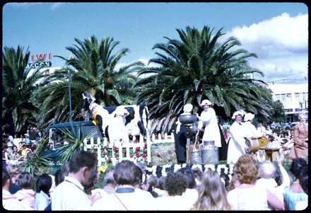 Milkmaids Float - 1971 Palmerston North Centennial Jubilee Parade
