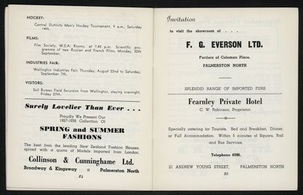 Palmerston North Diary: September 1957 14