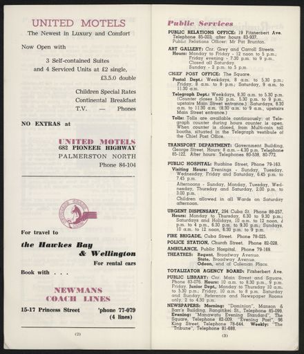 Visitors Guide Palmerston North: July-September 1966 - 4