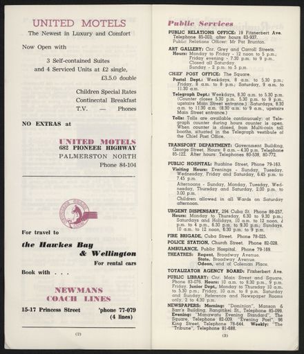 Visitors Guide Palmerston North: July-September 1966 - 4