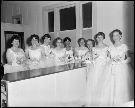 "A Night to Remember" Debutantes Assembling Before Presentation