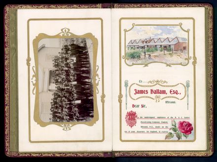 Illuminated Address to James Hallam