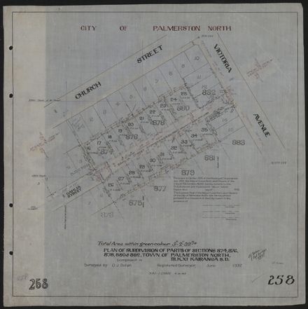 Survey Plans (subdivisions) 1902 - 1939