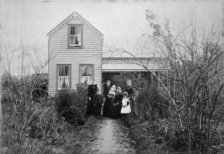 Collins family and home, Newbury