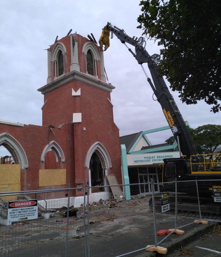 Demolition of Wesley Broadway Church - 2