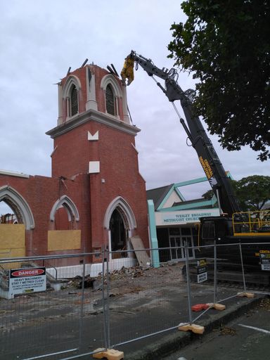 Demolition of Wesley Broadway Church - 2