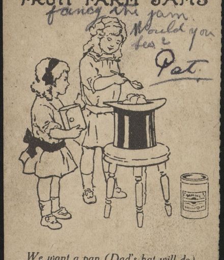 Postcard sent from the front during WWI