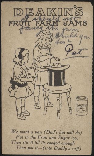 Postcard sent from the front during WWI