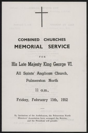 King George VI Memorial Service