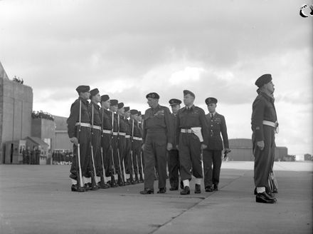 Field Marshal Bernard Montgomery Inspecting the Guard