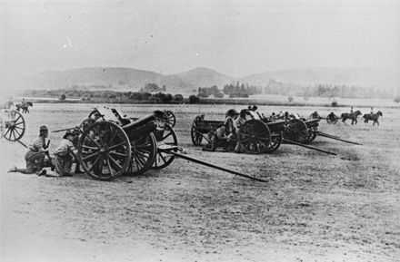 Artillery units practising at Awapuni