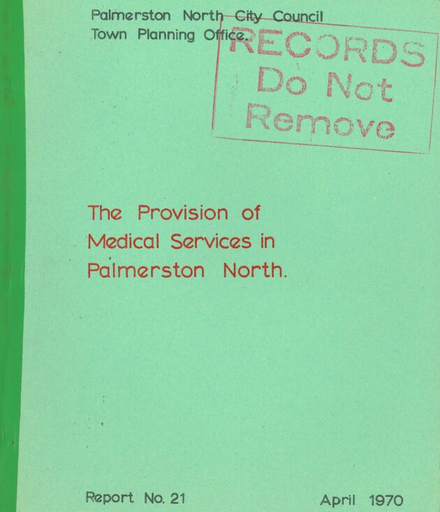 The Provision of Medical Services in Palmerston North