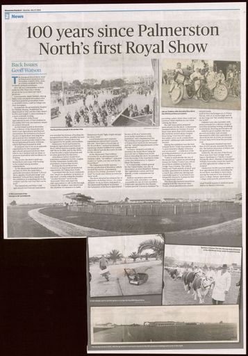 Back Issues:  100 years since Palmerston North's first Royal Show