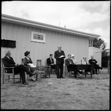 "Plaque Unveiling Foxton Cottages"