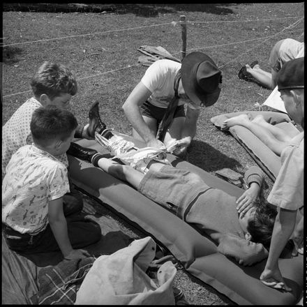"Great Life for Boys at Scout Camp" First Aid Training