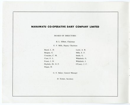 Manawatū Co-Operative Diary Company Limited, Longburn