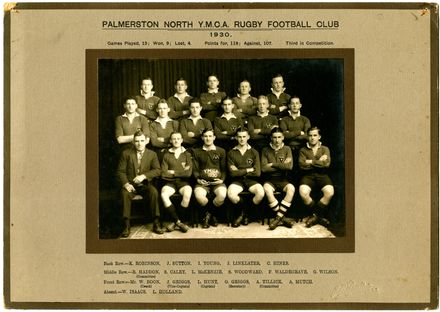 Palmerston North YMCA Rugby Club, 1930