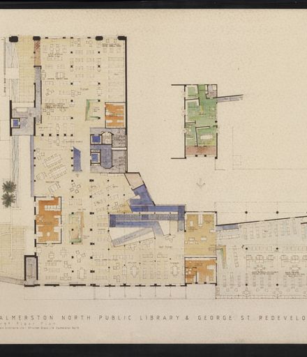 Architectural Plans of the redevelopment of the C M Ross building into the Palmerston North City Library 19
