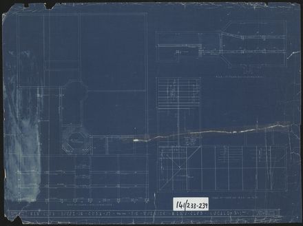Architectural Plans for the Working Men's Club, Cuba Street 2
