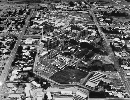 Aerial View of Palmerston North Public Hospital