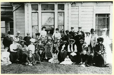 Gathering at the Wood family residence