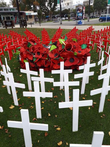 Anzac Day 2019 Poppy Art and Crosses
