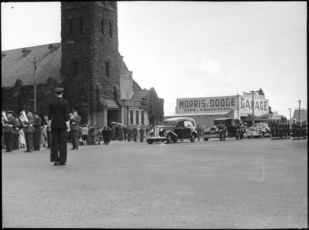 Air Force Funeral Procession Outside All Saints Church