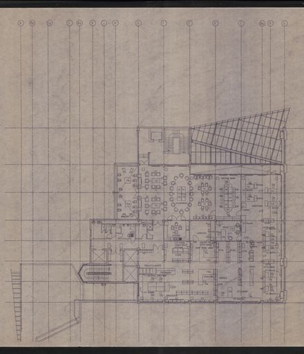 Architectural Plans of the redevelopment of the C M Ross building into the Palmerston North City Library 16