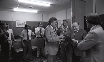 Prime Minister Muldoon's Visit to the Standard Office